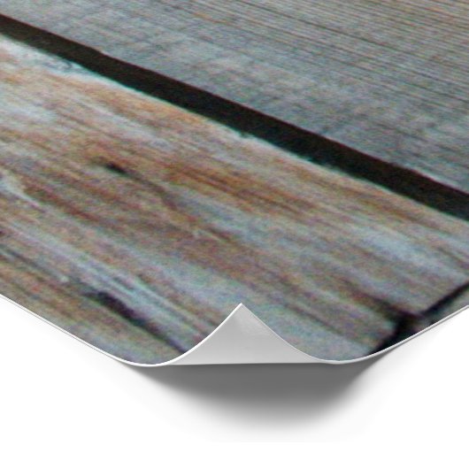 木製パネルのクローズアップ写真 ポスター (角)