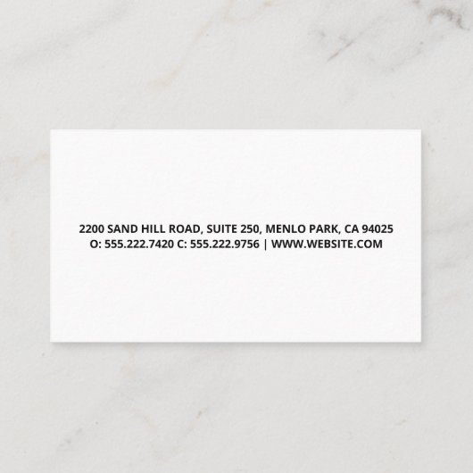 木製パネル |ハードウェア修正ツール 名刺 (裏面)