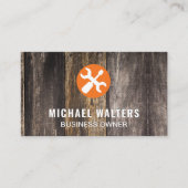 木製パネル |ハードウェア修正ツール 名刺 (正面)