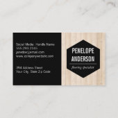 木製パネル 名刺 (裏面)