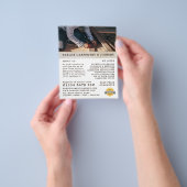 木製パネル、大工、大工広告の チラシ (手)