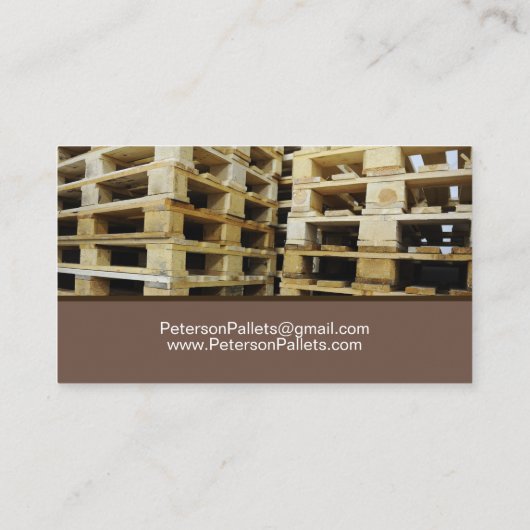 木製パレット 名刺 (裏面)