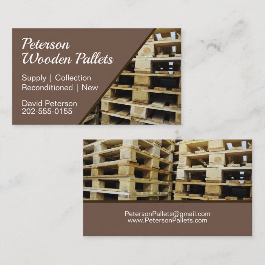 木製パレット 名刺 (正面/裏面)