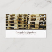 木製パレット 名刺 (裏面)