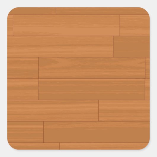 木製パーケット床パターン スクエアシール (正面)