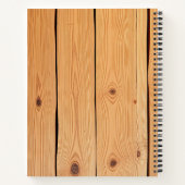 木製パーソナライズされたレシピ手帳 ノートブック (裏面)