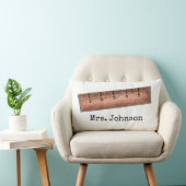 木製パーソナライズされた定規先生教育学校 ランバークッション (椅子)