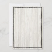 木製ビール・バーベキュー・パーティーの招待状 招待状 (裏面)