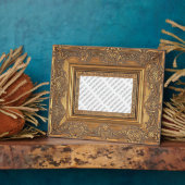 木製ファンシーフレームにフォトプラークを追加 フォトプラーク (側面)