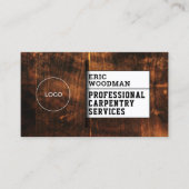 木製フェイクのテクスチャポケット 名刺 (正面)