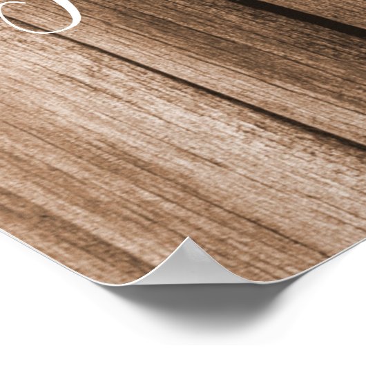 木製フェイクシートの両側のサインを結婚選択 ポスター (角)