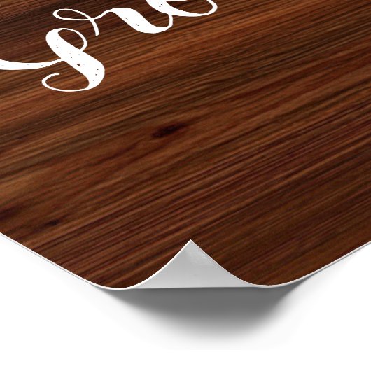 木製フェイクシートの両側のサインを結婚選択 ポスター (角)