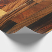 木製フェイク床スラット ラッピングペーパー (角)