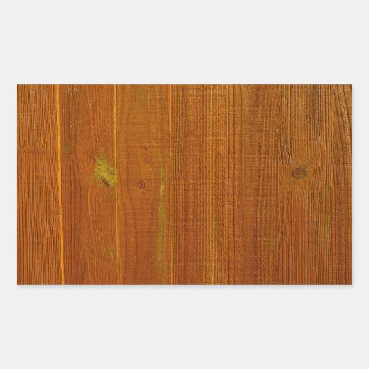 木製フェンスのパネル 長方形シール (正面)