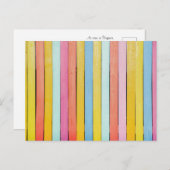 木製フェンススラット ポストカード (正面/裏面)