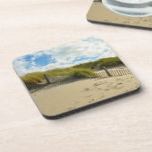 木製フェンス付き砂丘 コースター (左側)