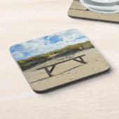 木製フェンス付き砂丘 コースター (左側)