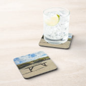 木製フェンス付き砂丘 コースター (右側)