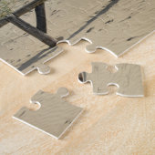 木製フェンス付き砂丘 ジグソーパズル (側面)