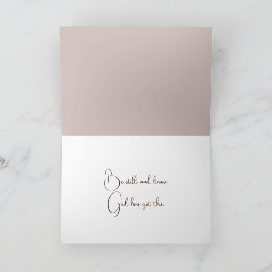 木製フェンス柱の上のフクロウ カード (内部)