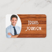 木製フォトフレームの名刺 名刺 (正面)