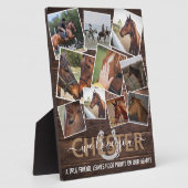 木製フォト馬記念プレート10枚 フォトプラーク (側面)