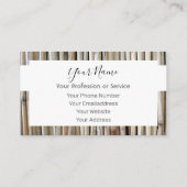 木製フレームデザインインテリアサービス!ビジネス 名刺 (裏面)