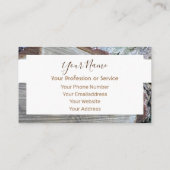 木製フレームデザインインテリア・家具用！ 名刺 (裏面)