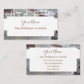 木製フレームデザインインテリア・家具用！ 名刺 (正面/裏面)