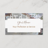 木製フレームデザインインテリア・家具用！ 名刺 (正面)