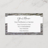 木製フレームデザインインテリア・家具用！ 名刺 (裏面)