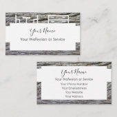 木製フレームデザインインテリア・家具用！ 名刺 (正面/裏面)