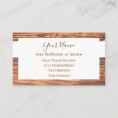 木製フレームデザインインテリア・家具用!bu 名刺 (裏面)