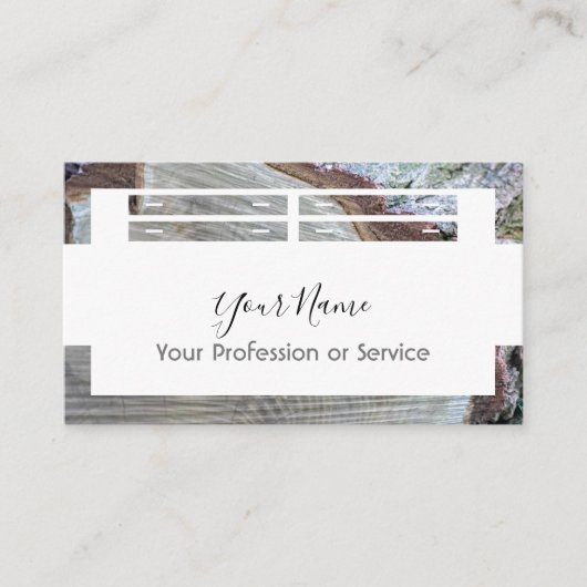 木製フレームデザインインテリア・家具用!bu 名刺 (正面)