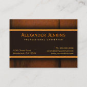 木製フロアーハードウッドフローリング木製ビジネスカード 名刺 (裏面)