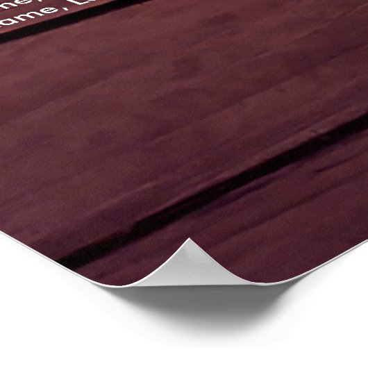 木製フローラ列ラ結婚イトの座席表 ポスター (角)