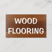 木製フローリングのインストーラ 名刺 (正面)