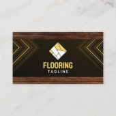 木製フローリングのサービス床設置 名刺 (裏面)