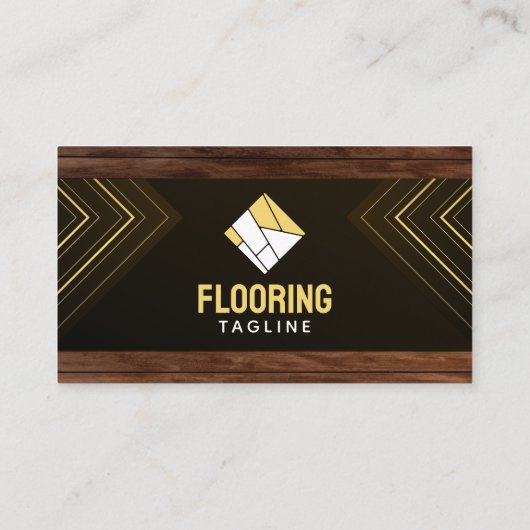 木製フローリングのサービス床設置 名刺 (裏面)