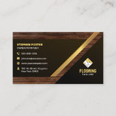 木製フローリングのサービス床設置 名刺 (正面)