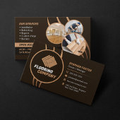 木製フローリングサービス商業フロア&タイル 名刺