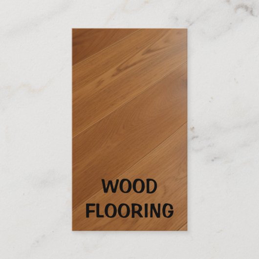 木製フローリング 名刺 (正面)