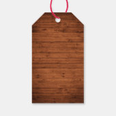 木製ブラシスクリプトライトクリスマストラック ギフトタグ (裏面)