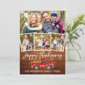 木製ブラシスクリプトレッドトラック感謝祭4写真 シーズンカード (スタンド正面)