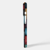 木製ブロックテクスチャiPhoneケース Case-Mate iPhoneケース (裏面 / 左)