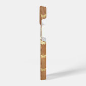 木製プランクゴールデン蝶iPhone 14ケース iPhoneケース (左側面)