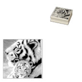 木製ベビーの獅子印 ラバースタンプ (押印)