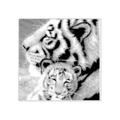 木製ベビーの獅子印 ラバースタンプ (インプリント)