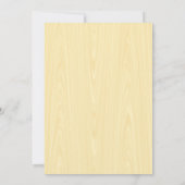 木製ベビーブロックベビーシャワー招待状 招待状 (裏面)