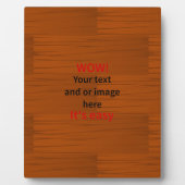 木製ベースライヤー独自の文字を追加 フォトプラーク (正面)
